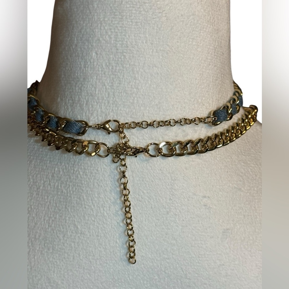 Mia Gold Tone Chain Necklace Set - Picture 2 of 4